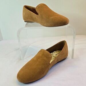 BIRDIES Women Starling Suede Flats Slip-On Comfortable Casual Shoes Sz: 9W Camel